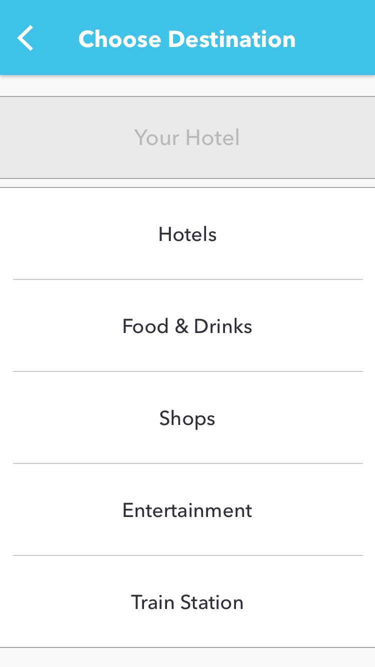 Choose your destination