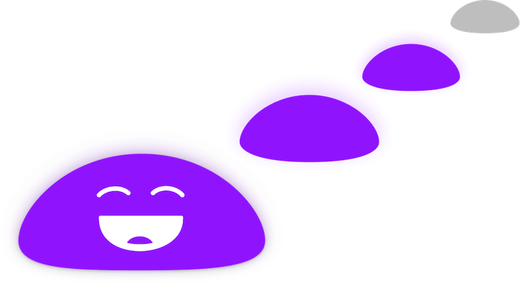 Illustratie van de lampen, met een blij gezichtje.